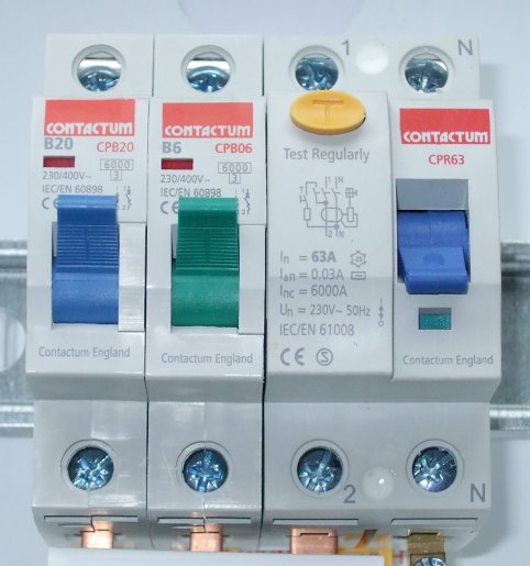 MCBs and RCD